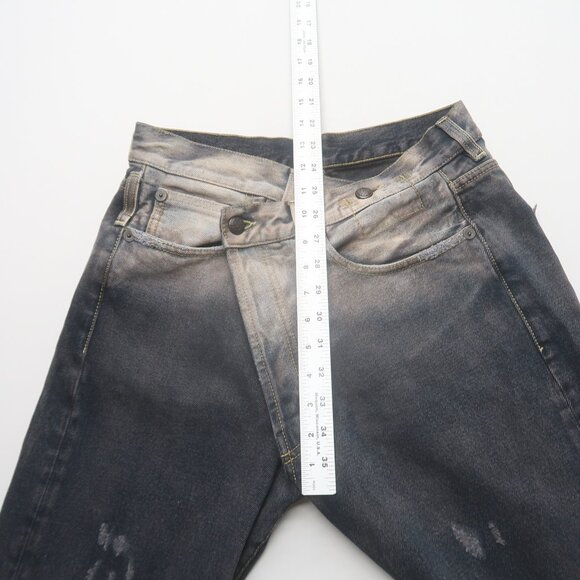 R13 Crossover Jeans in Faded Black Size 23 - Picture 11 of 13